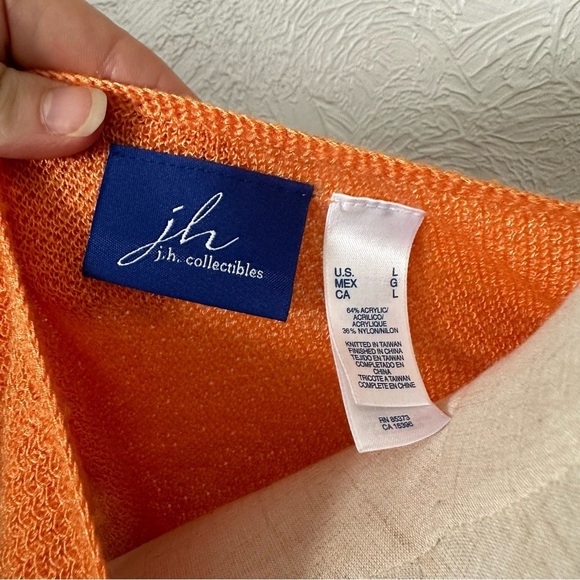 JH Collectables Orange Knit Tank Top - Picture 9 of 9